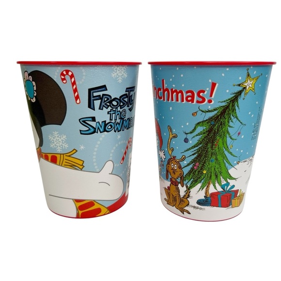 Lot of 4 Technimark Christmas Plastic Cups: Toy Story, Grinch, Peanuts, Frosty - Picture 4 of 9
